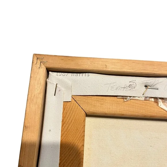 Peggy Harris Raccoon Painting Signed Original 1987 - Picture 3 of 8